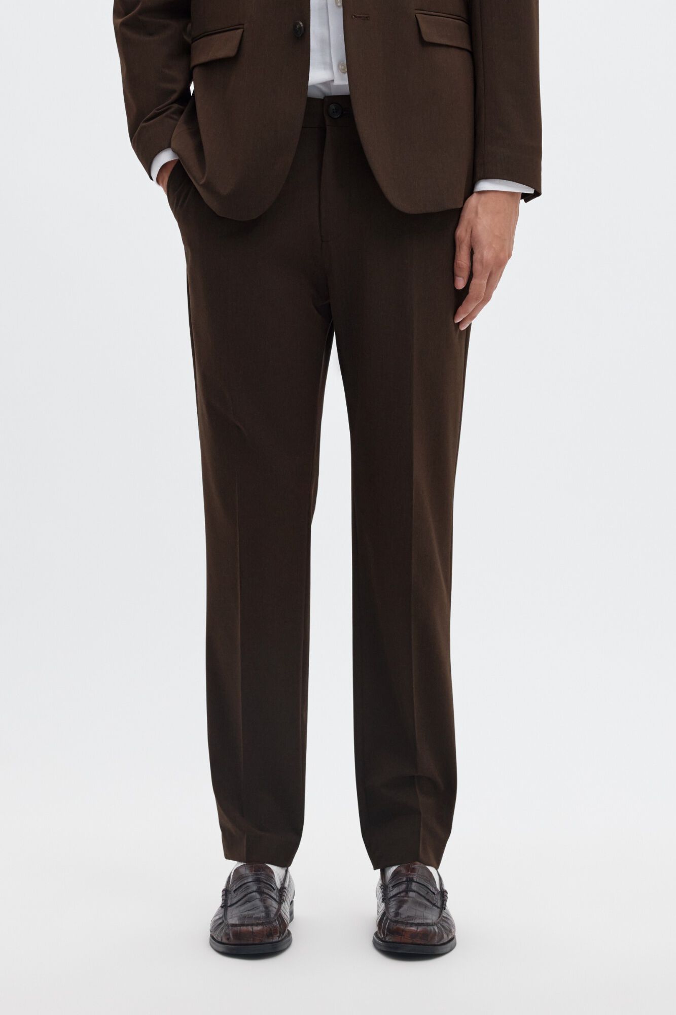 Selected Cal&ccedil;a de fato Slim Fit