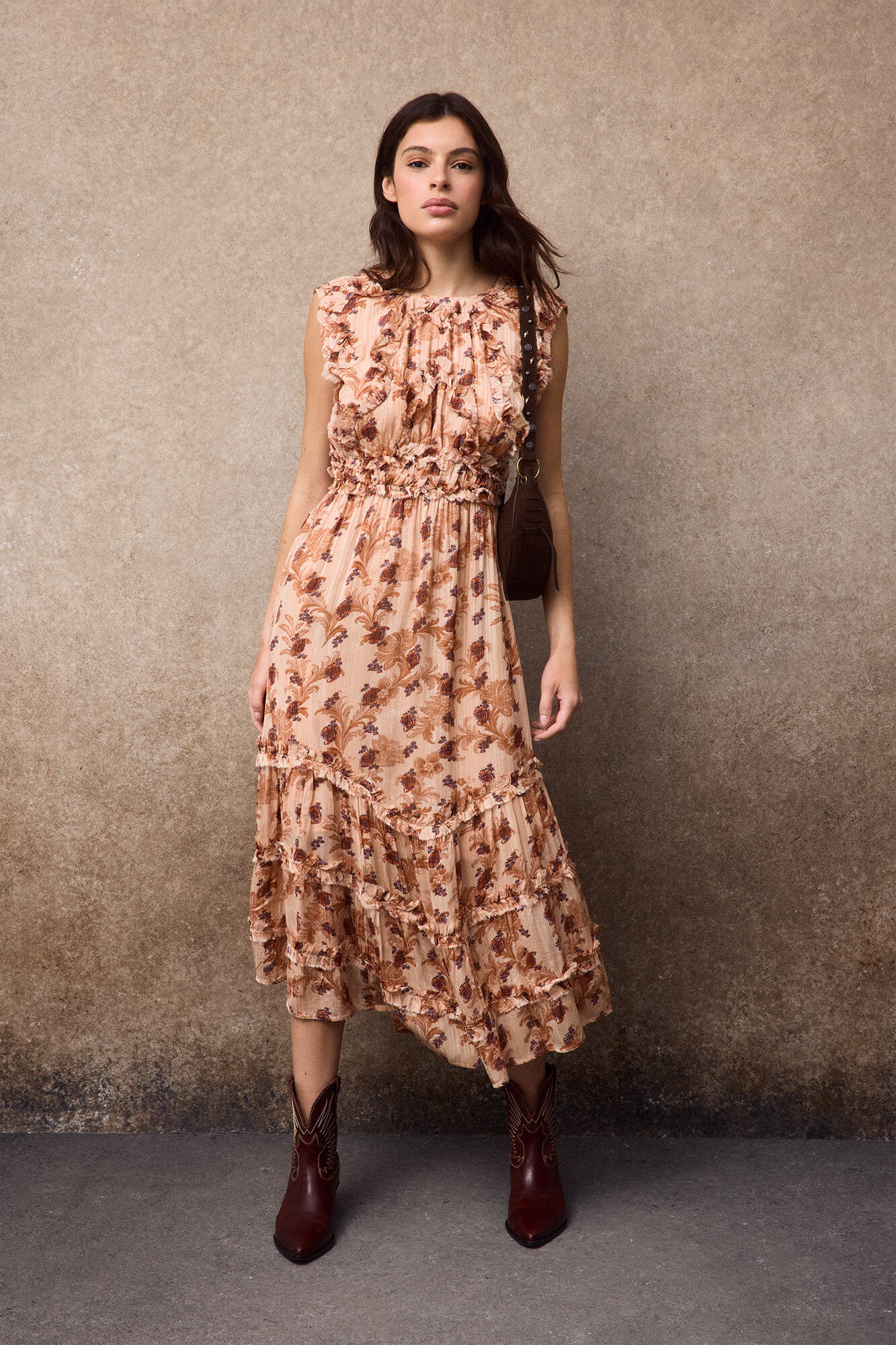 Slowlove Vestido fluido estampado