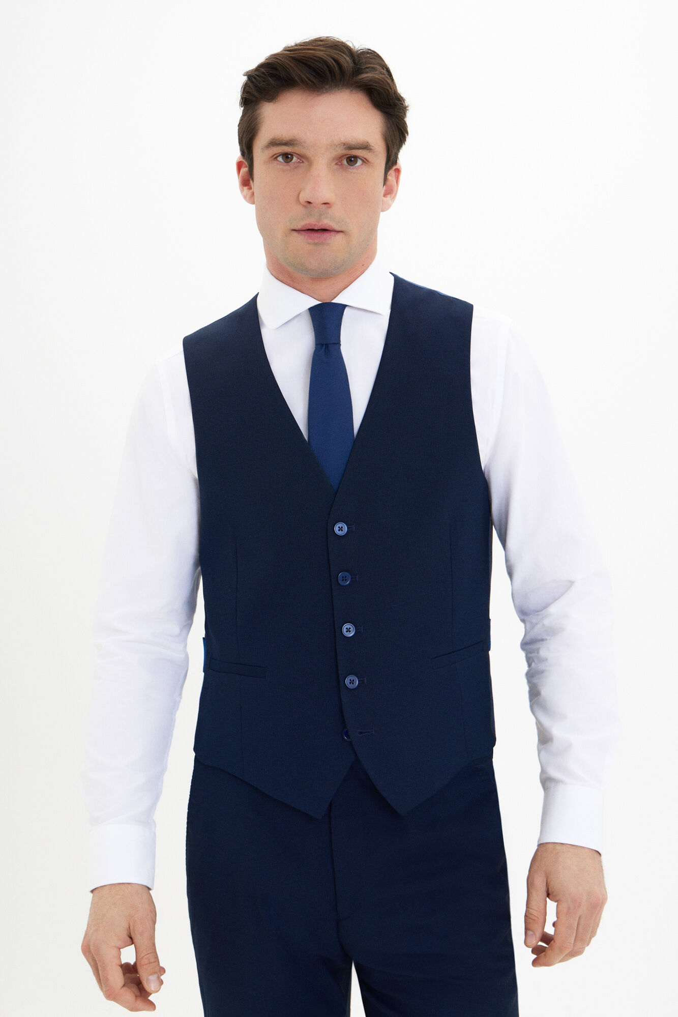 Cortefiel Series XXI waistcoat Navy