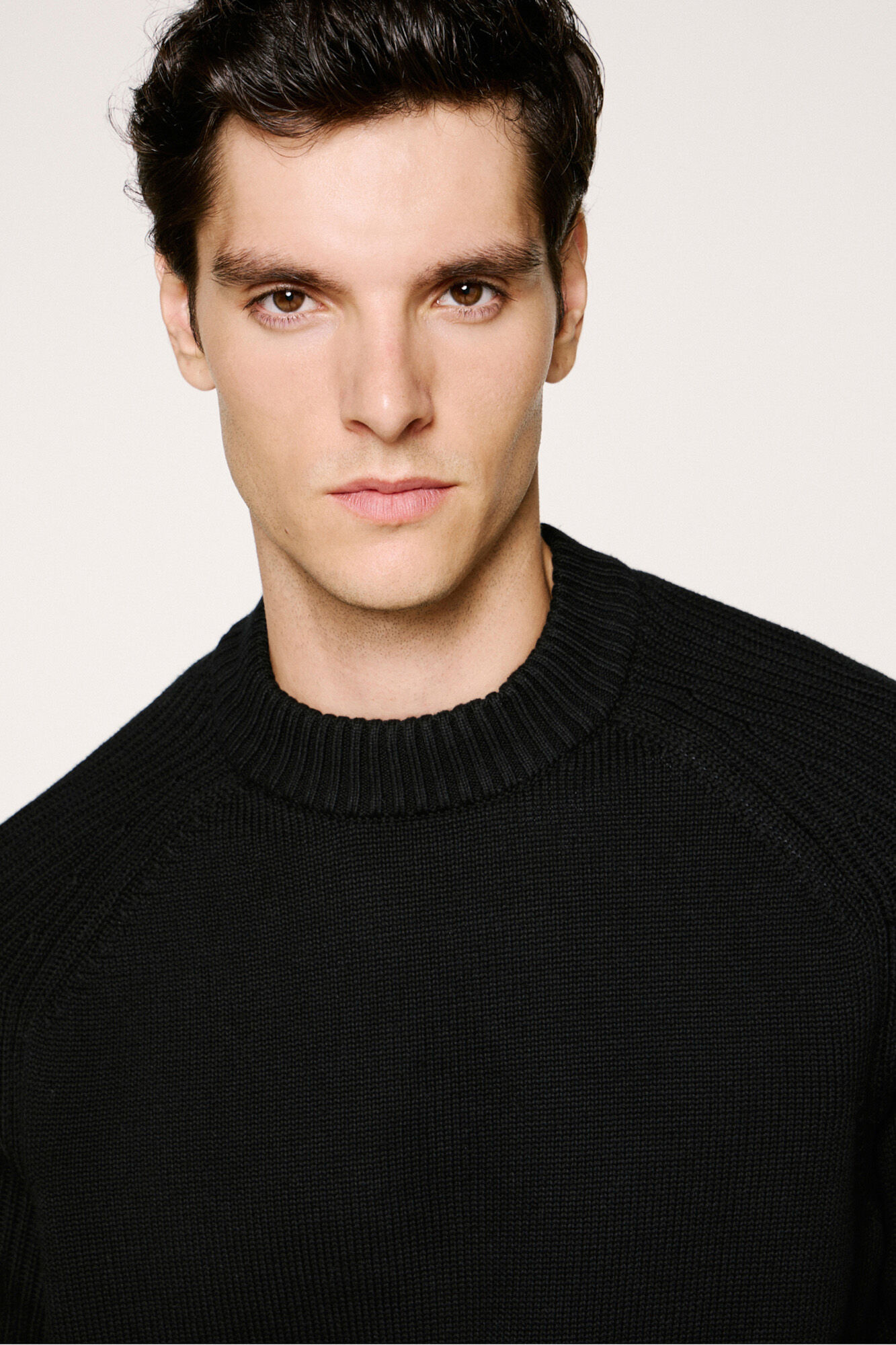 Selected Camisola de gola alta 100% algod&atilde;o org&acirc;nico. 