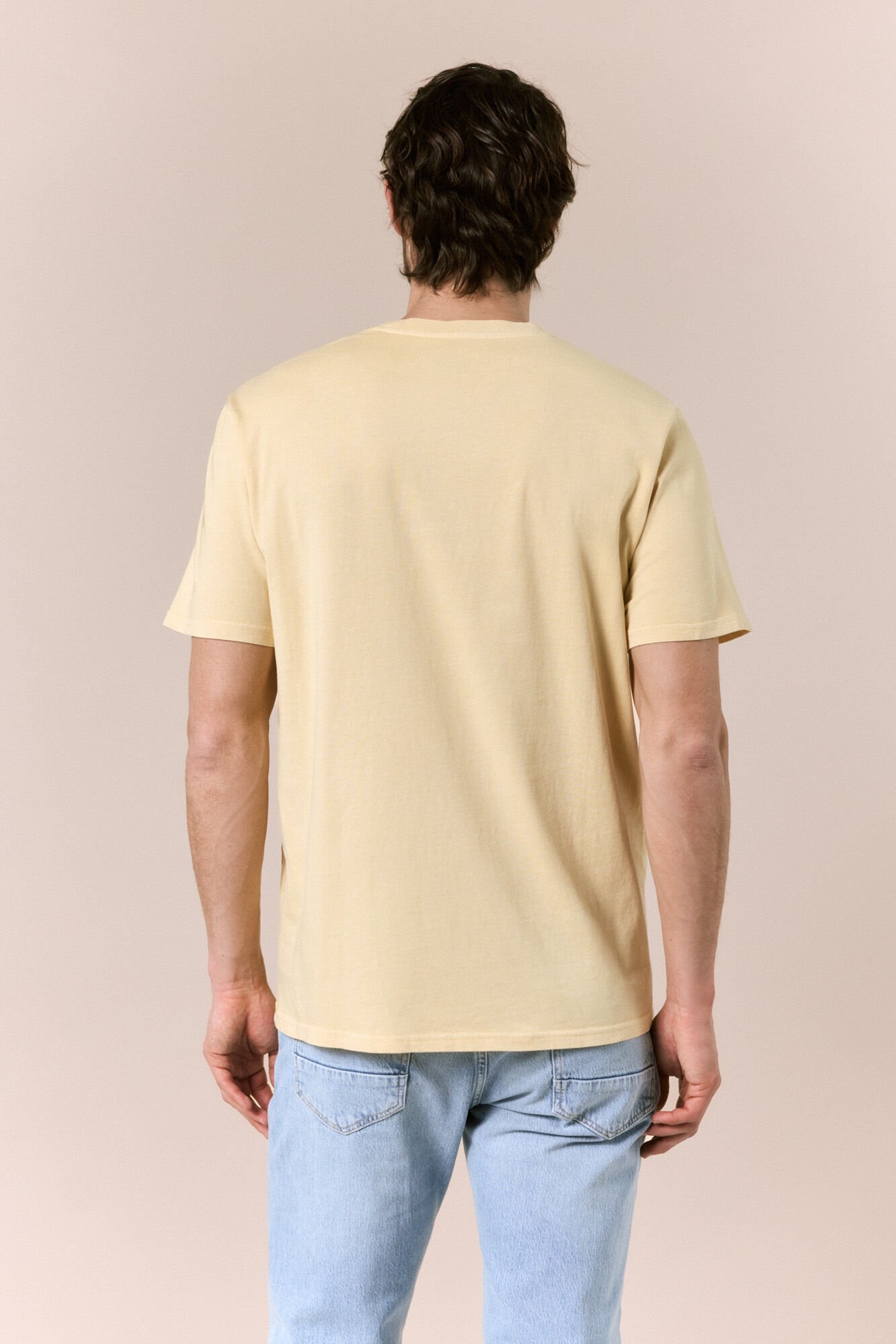 OOTO Washed basic T-shirt Gold