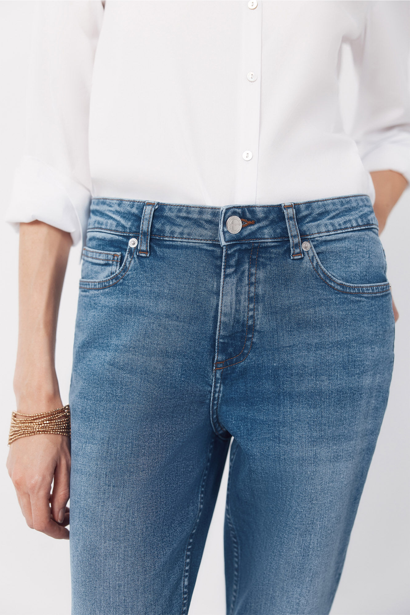 Cortefiel Jeans Rectos Blue