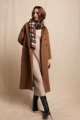 Slowlove Sobretudo longo trespassado Tostado