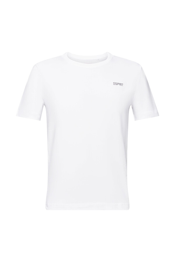 Cortefiel Essential slim-fit cotton T-shirt White