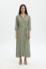 Selected Vestido comprido estampado Verde