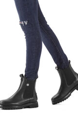 Panama Jack Botins de pele com forro de pele Preto