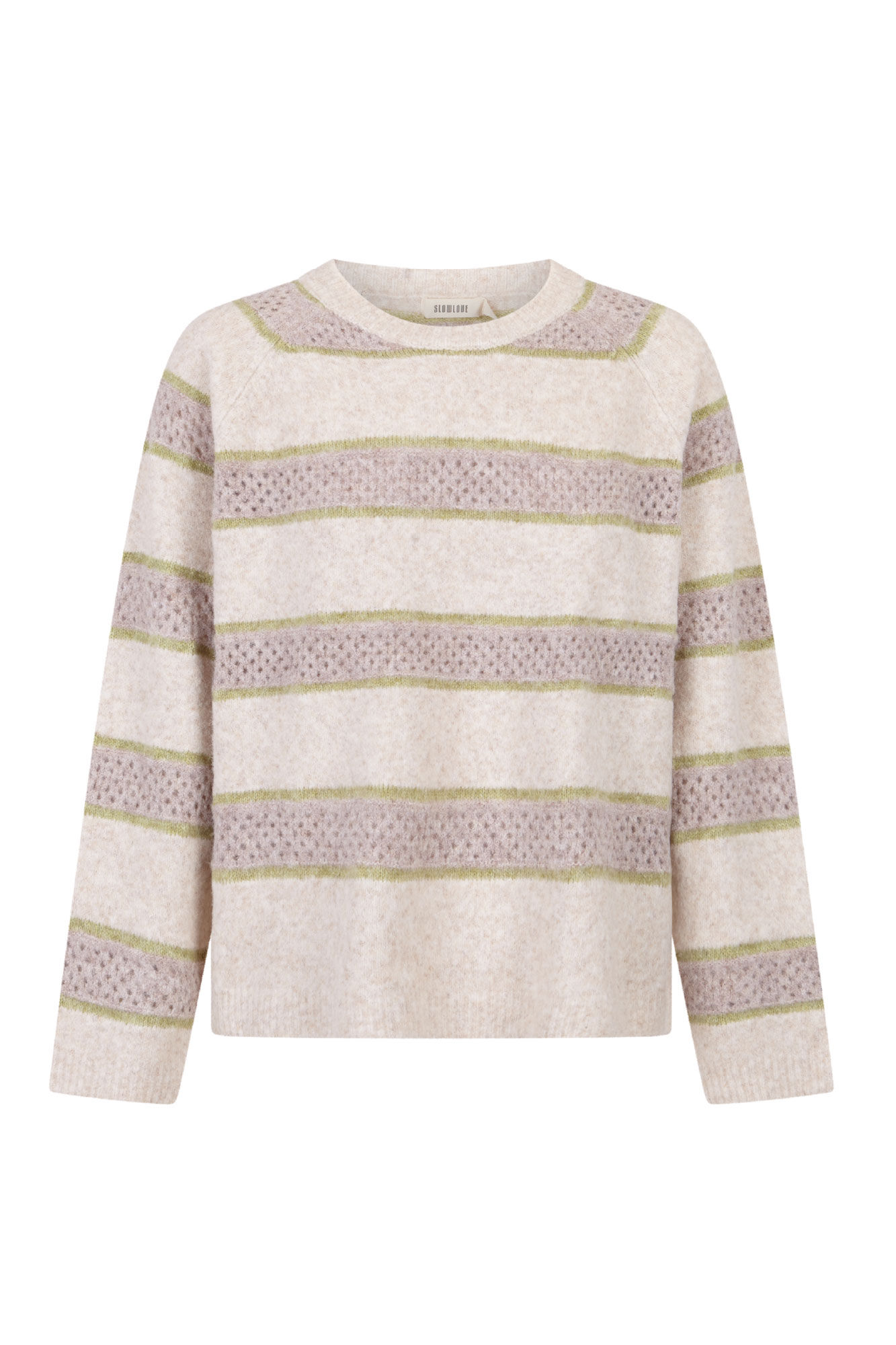Slowlove Jersey rayas Beige