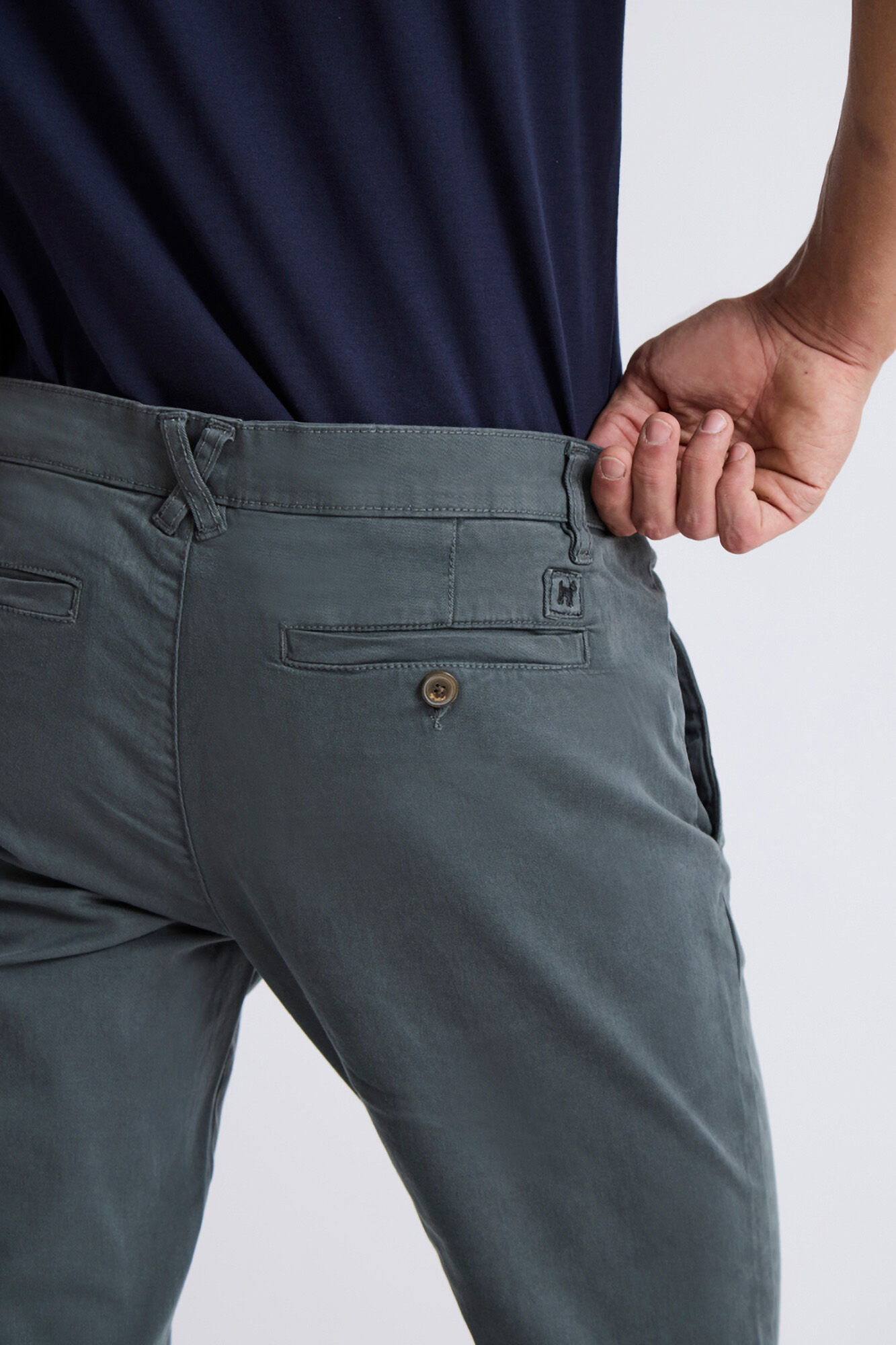 Williot Cal&ccedil;as chino justas Azul