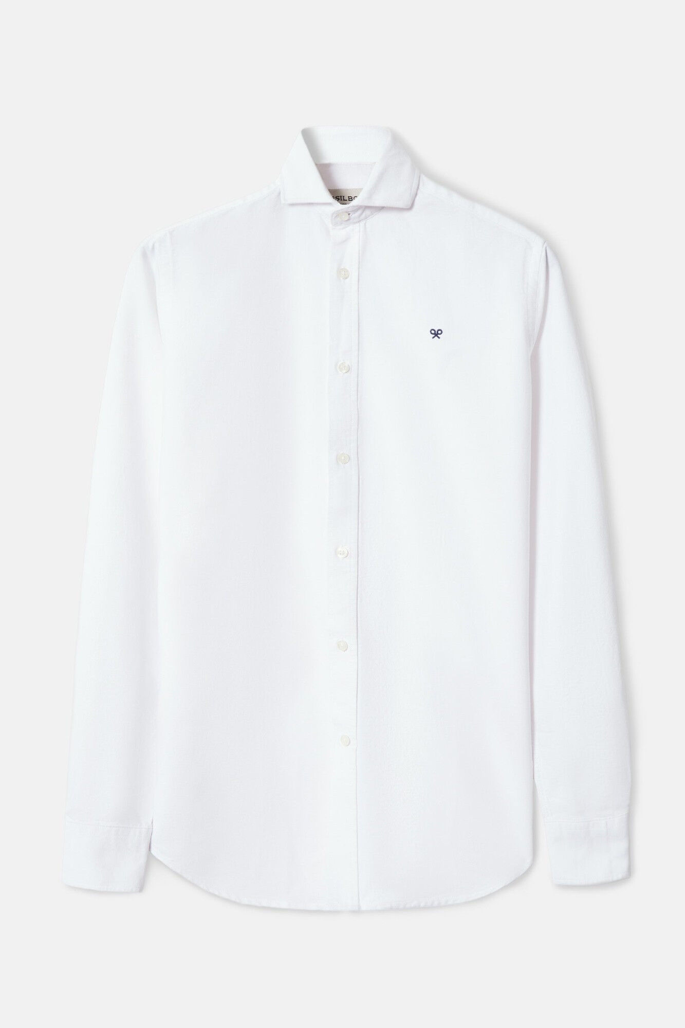 Silbon Camisa sport oxford cutaway Blanco