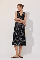 Cortefiel Print flared dress Multicolour