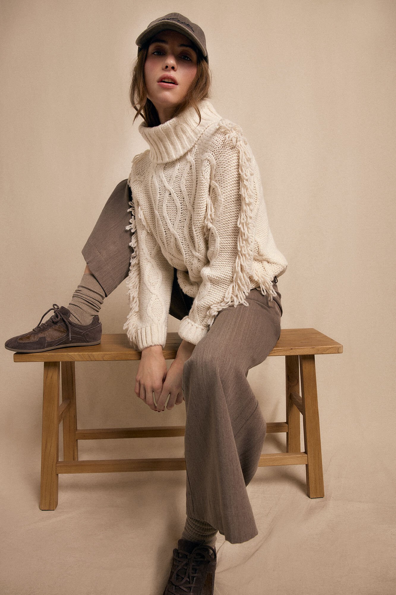 Slowlove Jersey aranes y flecos