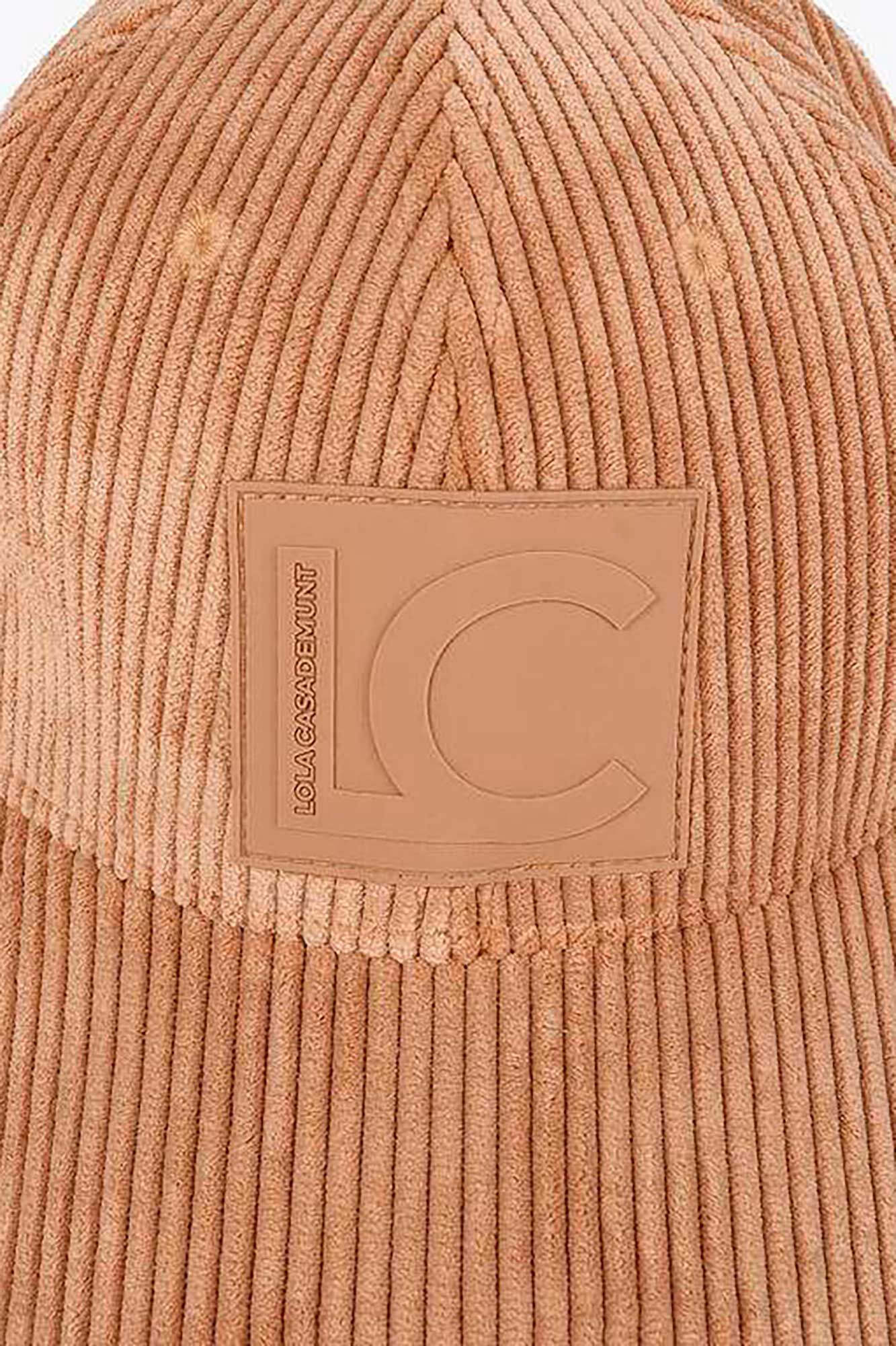 Lola Casademunt Viseira de veludo veludo Tostado