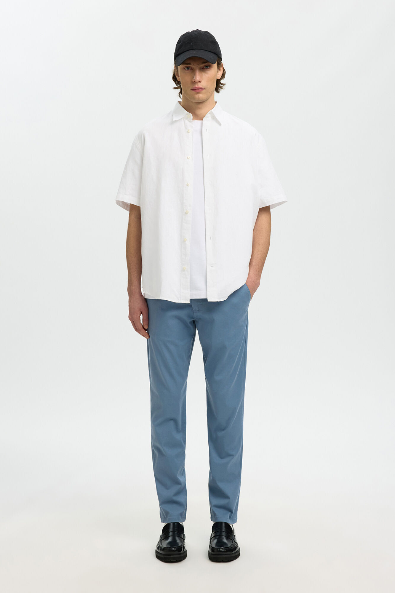 Selected Cal&ccedil;as chino para homem slim fit