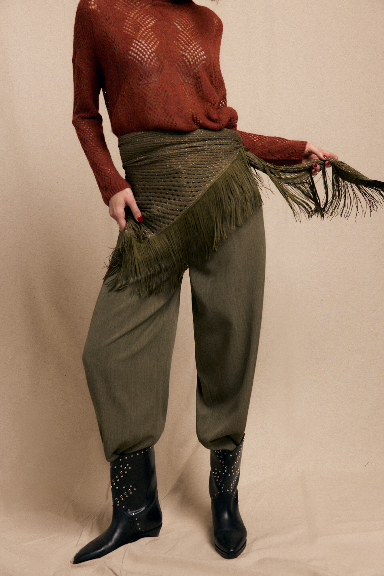 Slowlove Cal&ccedil;as plissadas rastejantes