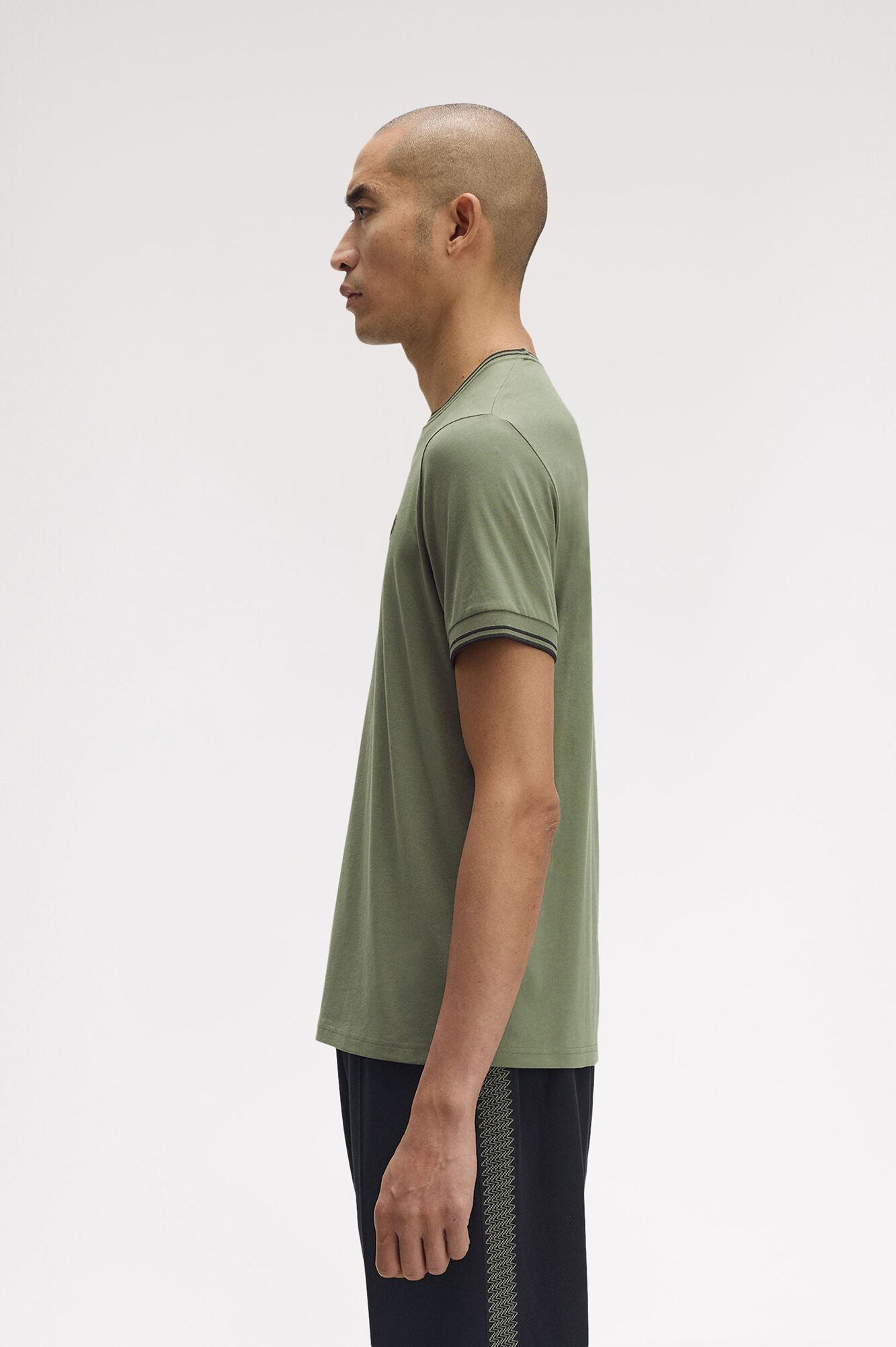 Fred Perry T-shirt masculina de manga curta  Verde