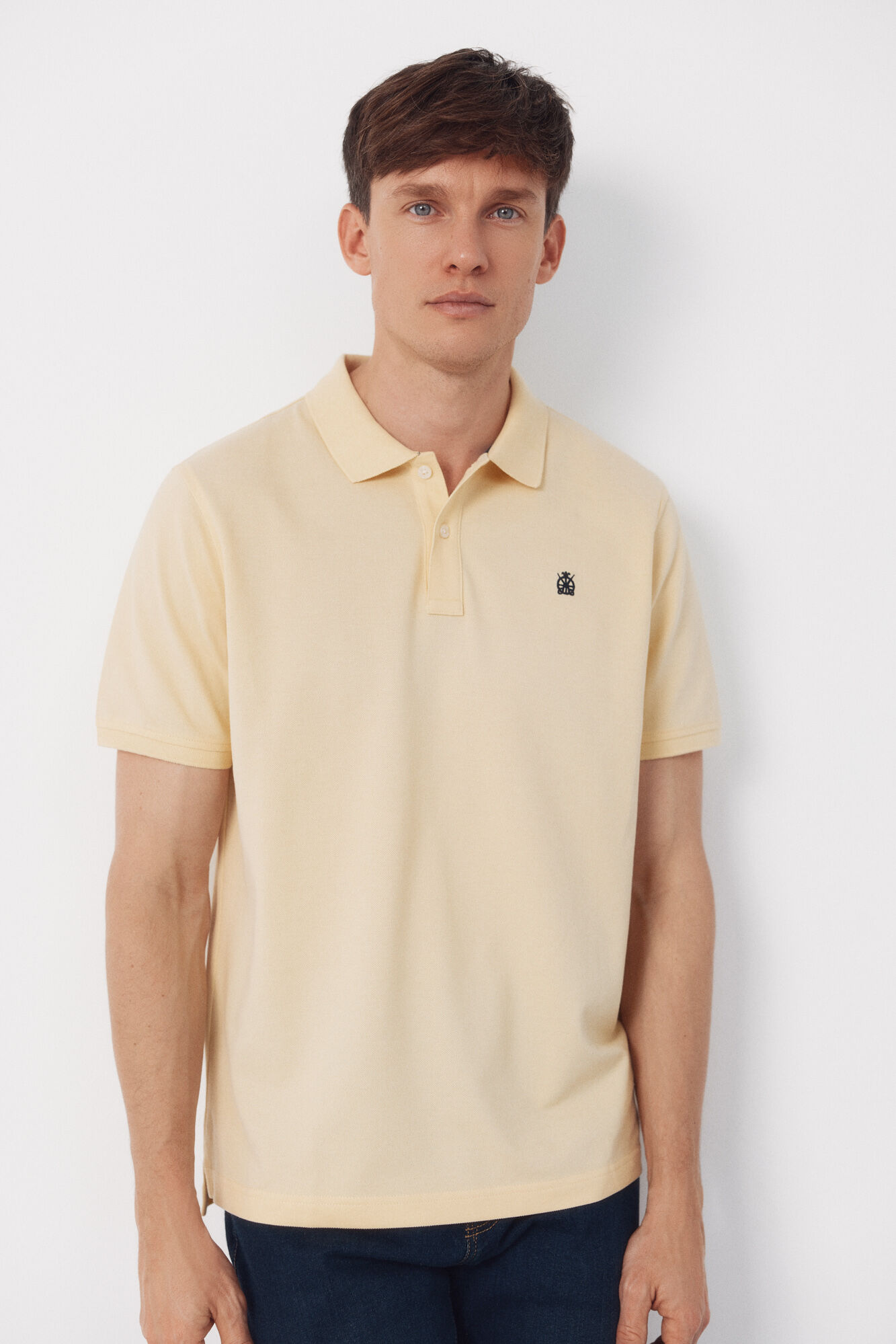 Cortefiel Piqu&eacute; basic polo shirt