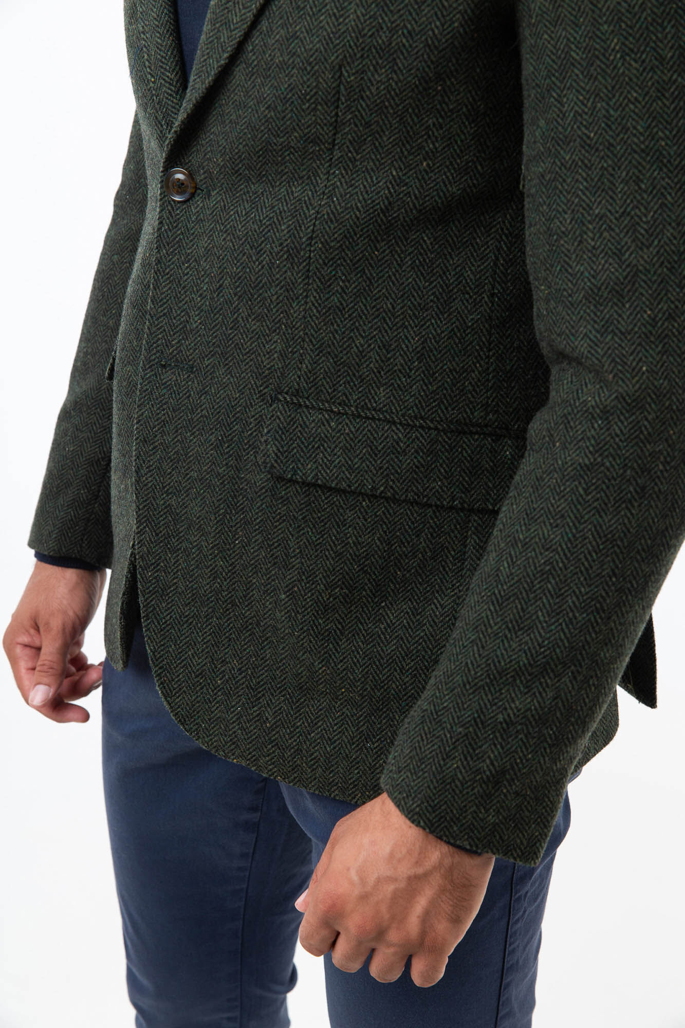 Williot Jaqueta de l&atilde; espiga Verde