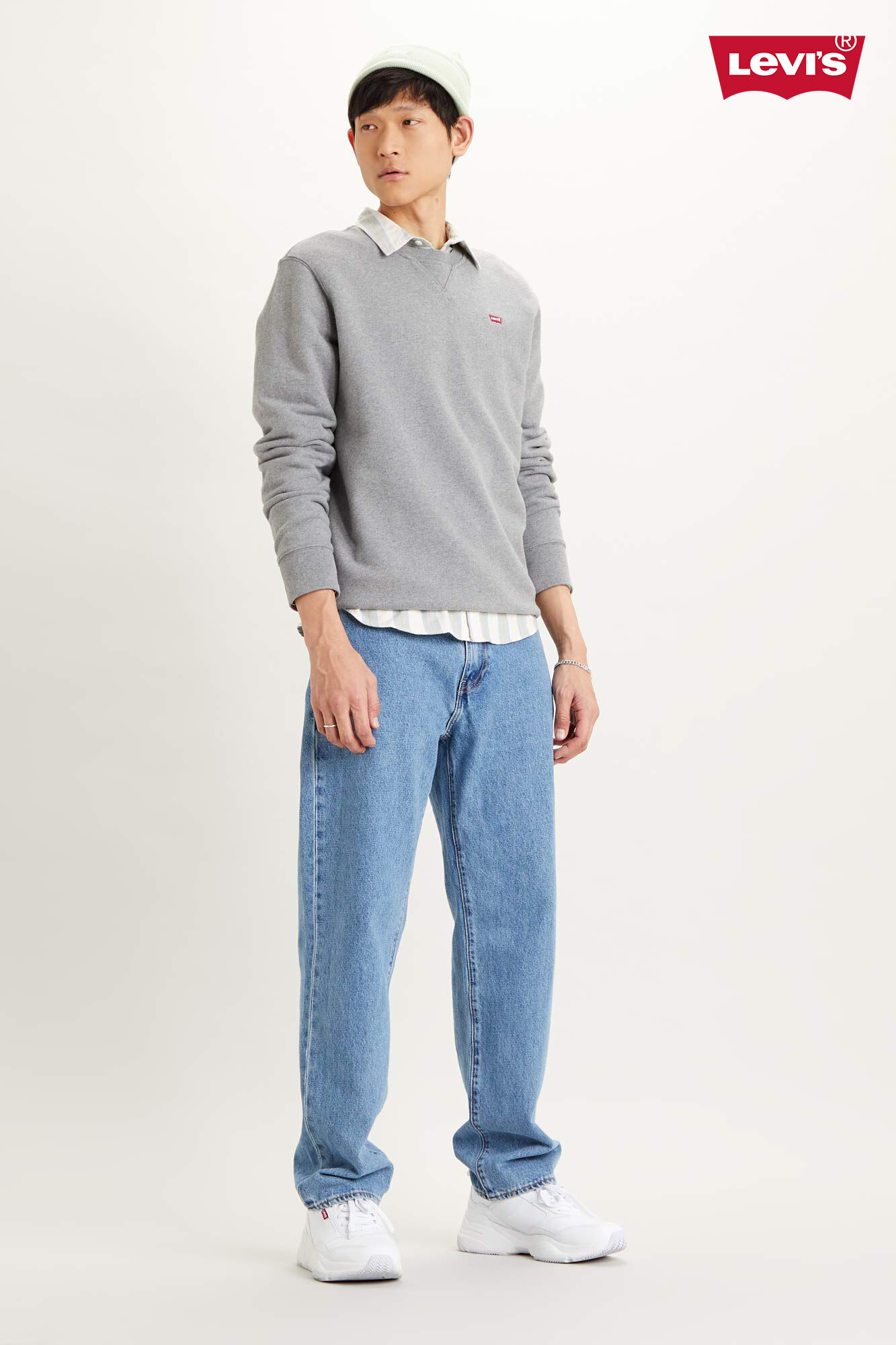 Levi's Sudadera Levi's&reg; cuello redondo en tejido polar