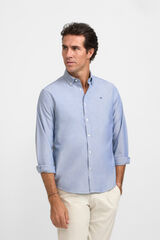 Silbon Raquete de camisa esportiva Oxford Azul
