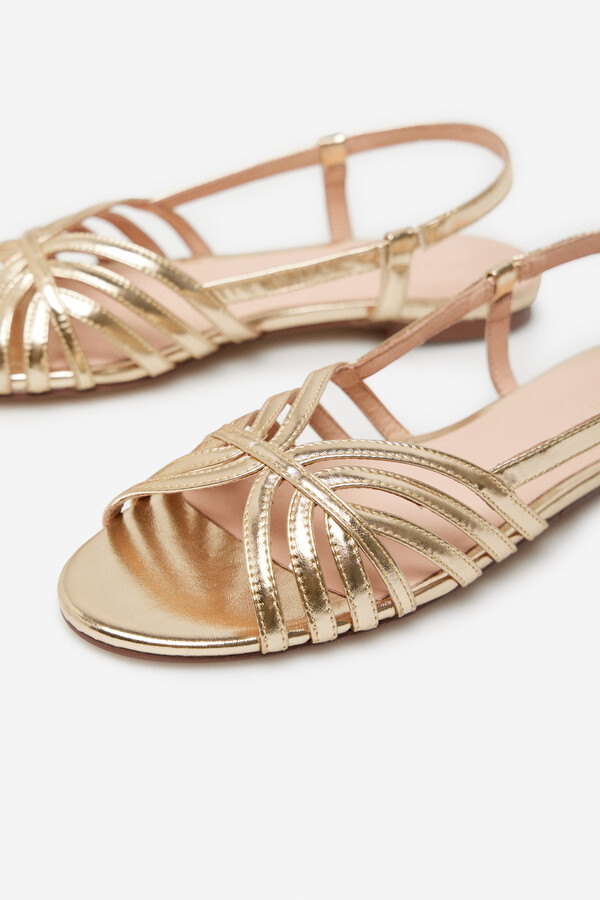 Cortefiel Strappy sandal Gold