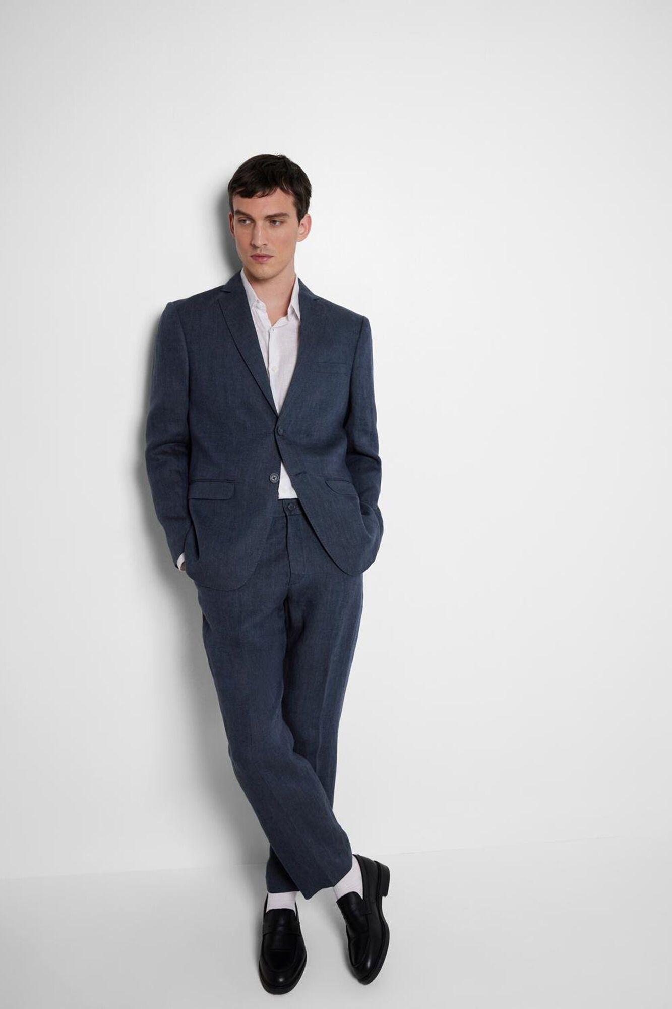 Selected Pantal&oacute;n de traje 100% lino.