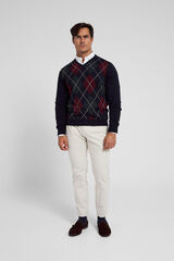 Silbon Blue vintage diamonds jumper Blue