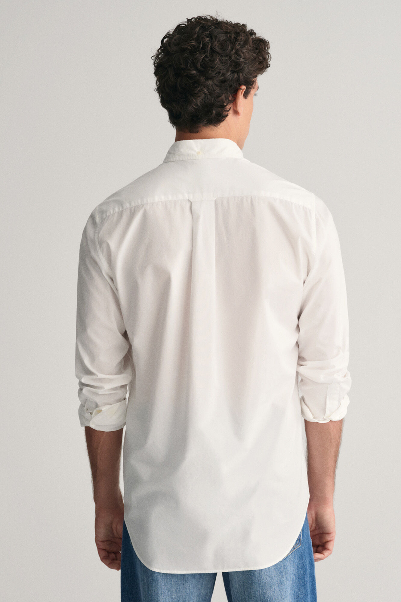 Gant Camisa de popeline Branco