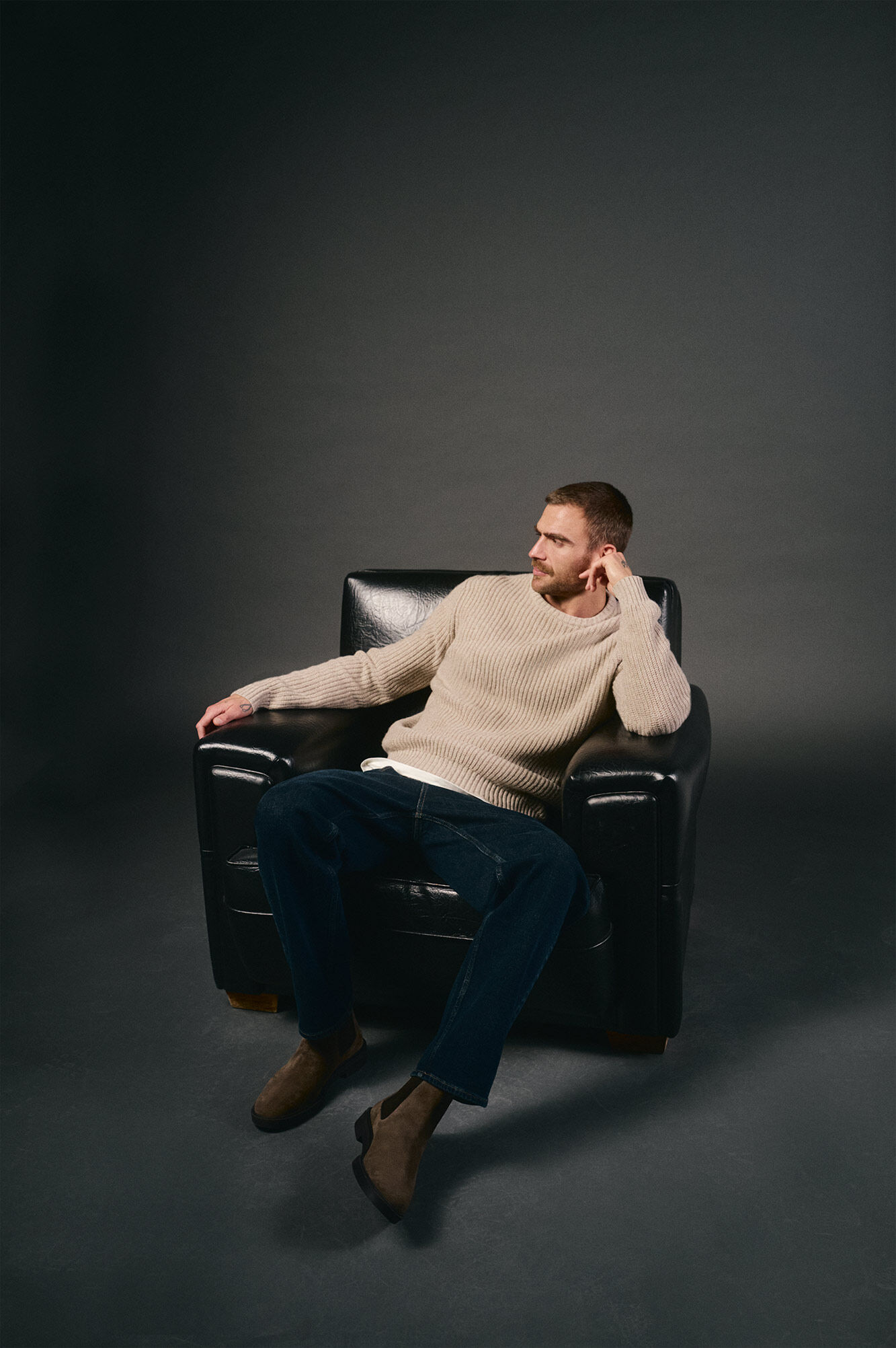 OOTO Pearl knit wool jumper Beige