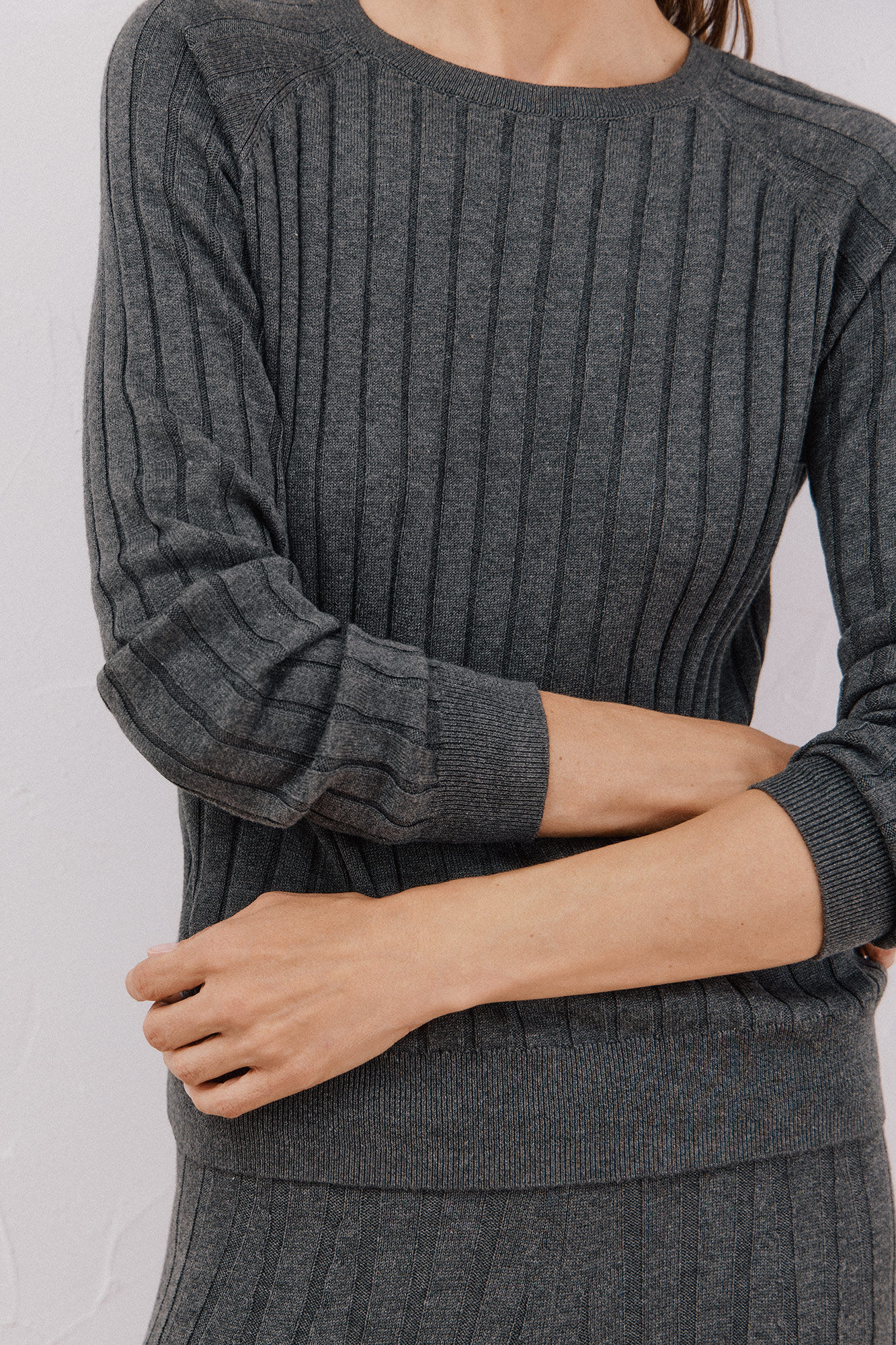 Cortefiel Total look jersey Grey