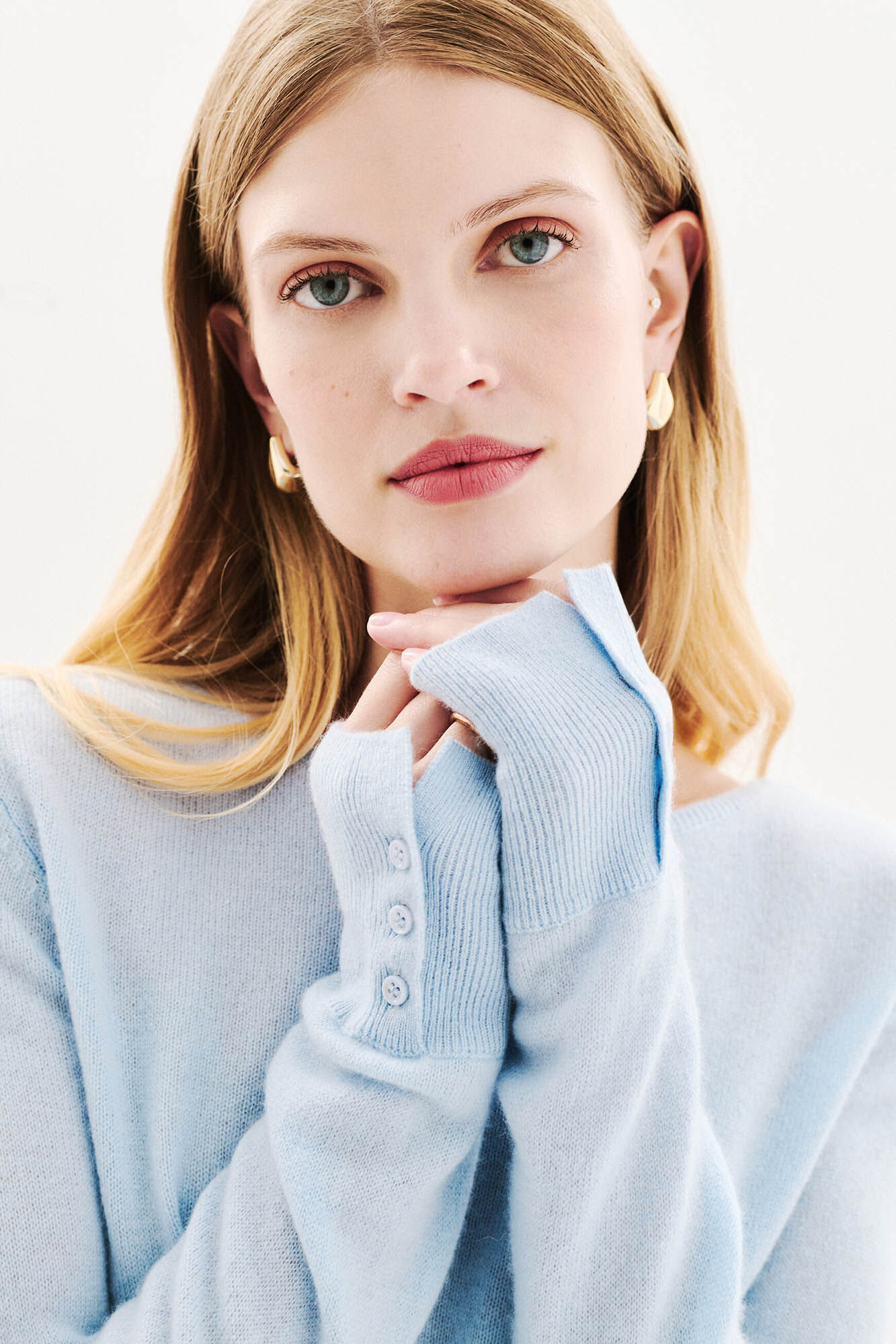 Caroll Camisola gola redonda 100% caxemira