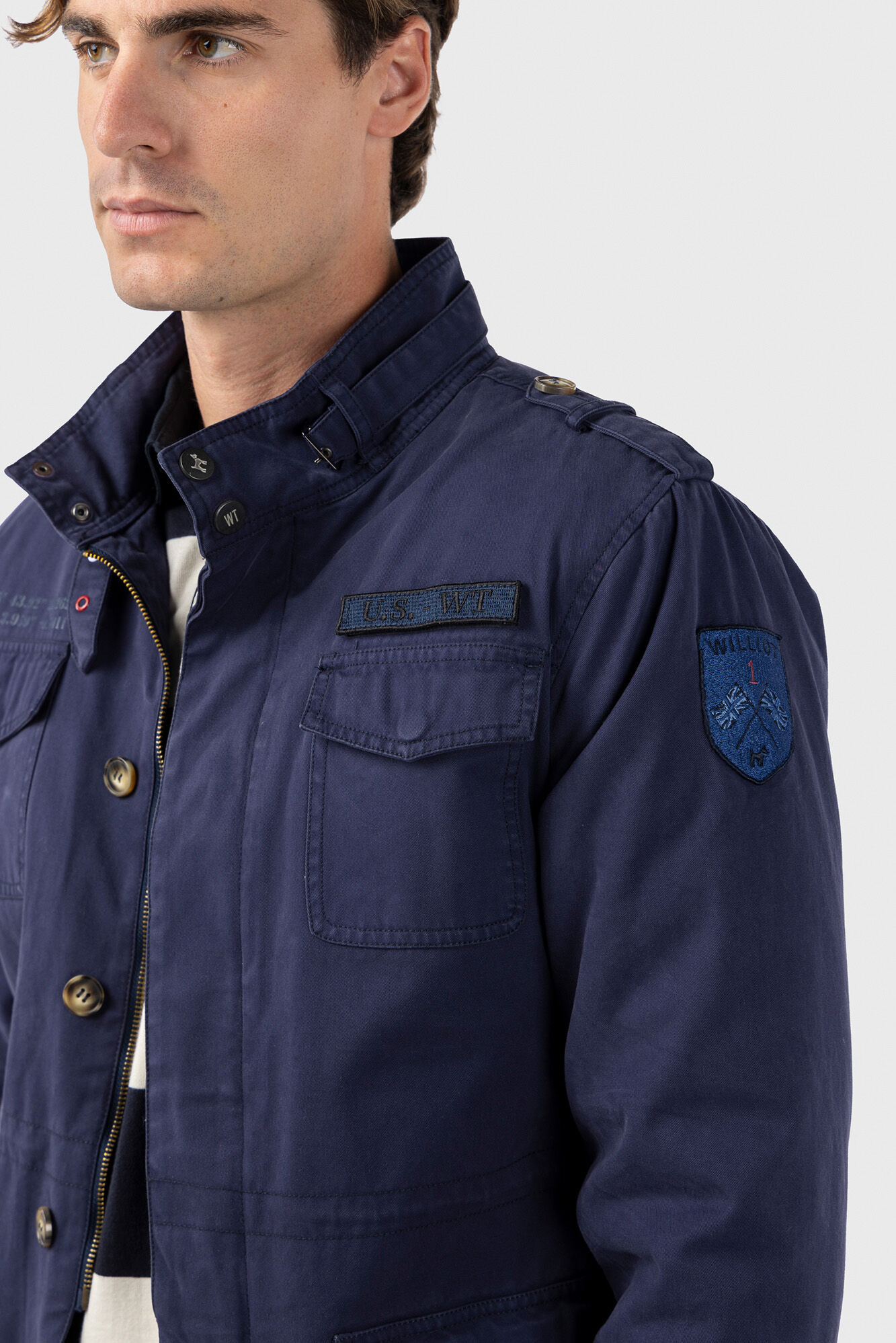 Williot Jaqueta saariana com manchas Azul