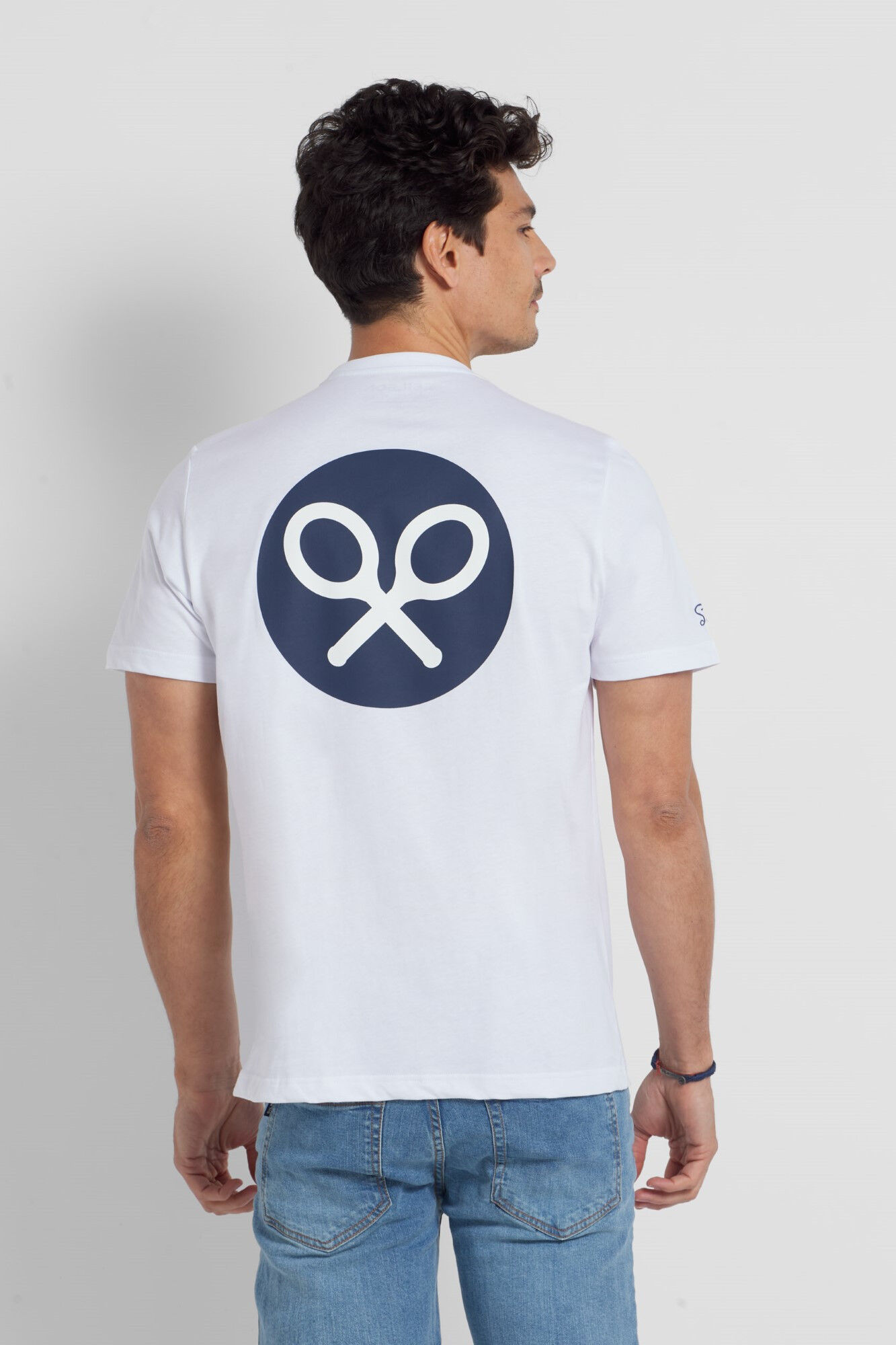 White circular logo T-shirt | Men's T-shirts | Pedro del Hierro White circular logo T-shirt | Men's T-shirts | Pedro del Hierro