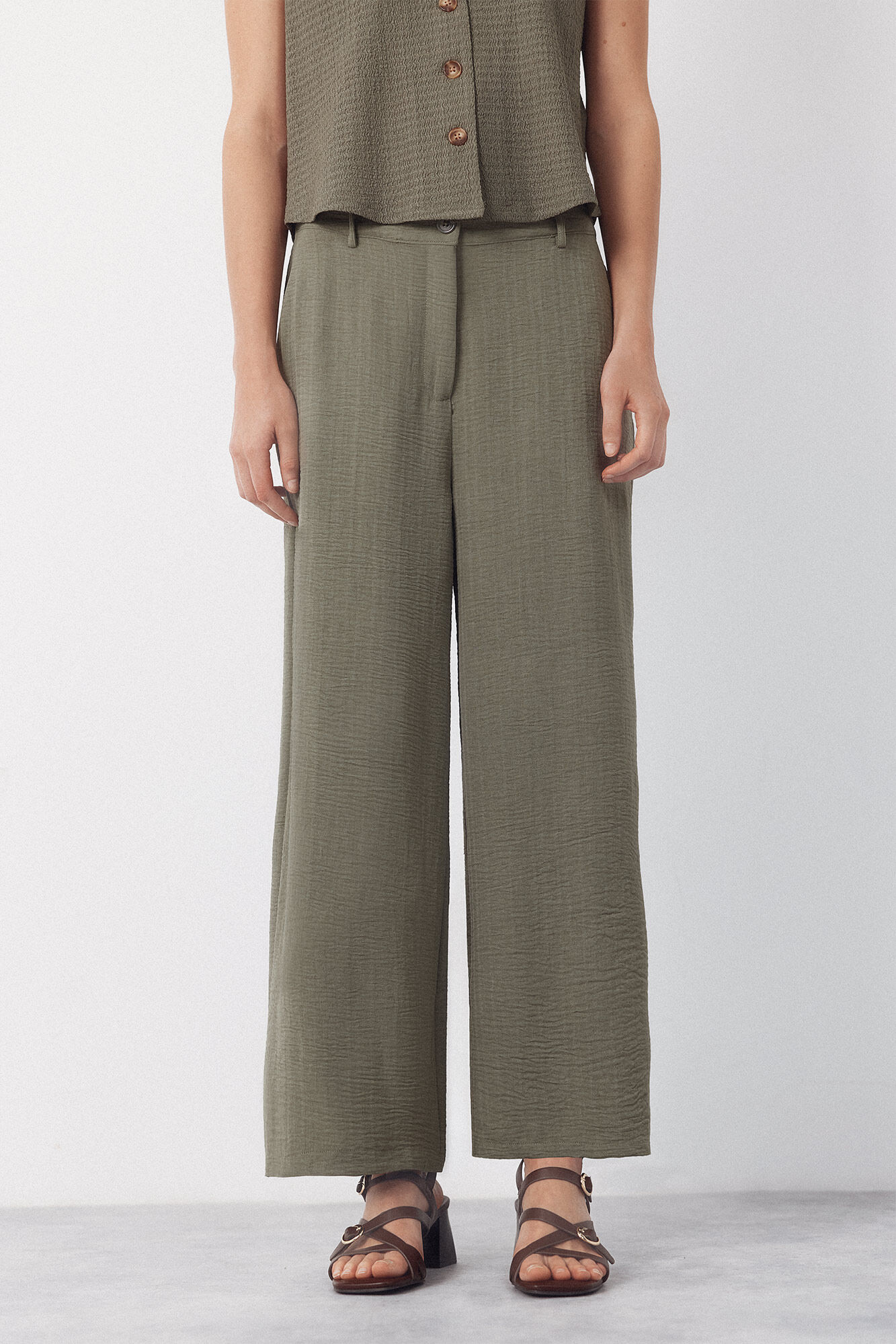 Cortefiel Textured pants