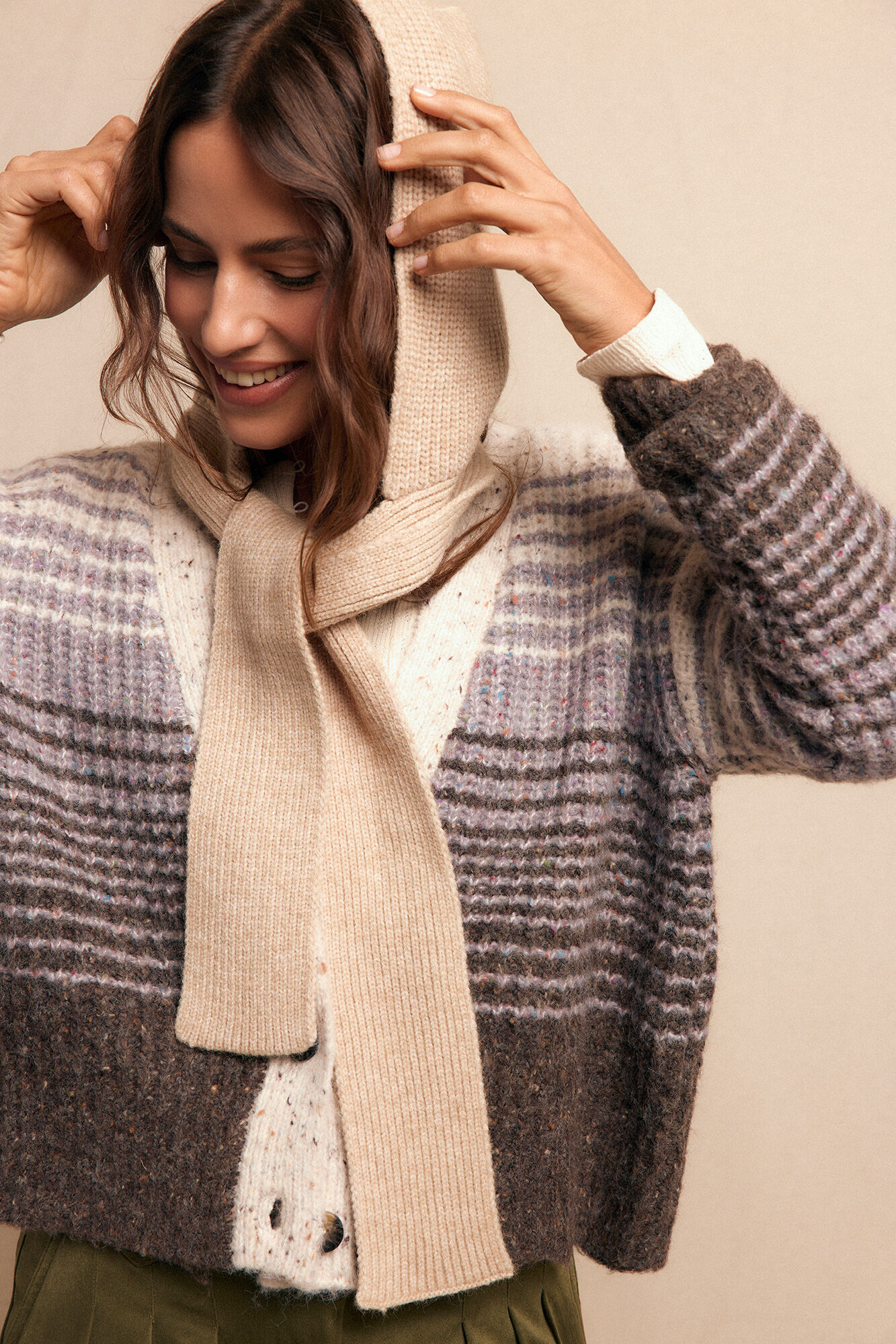 Slowlove Balaclaba punto Tostado