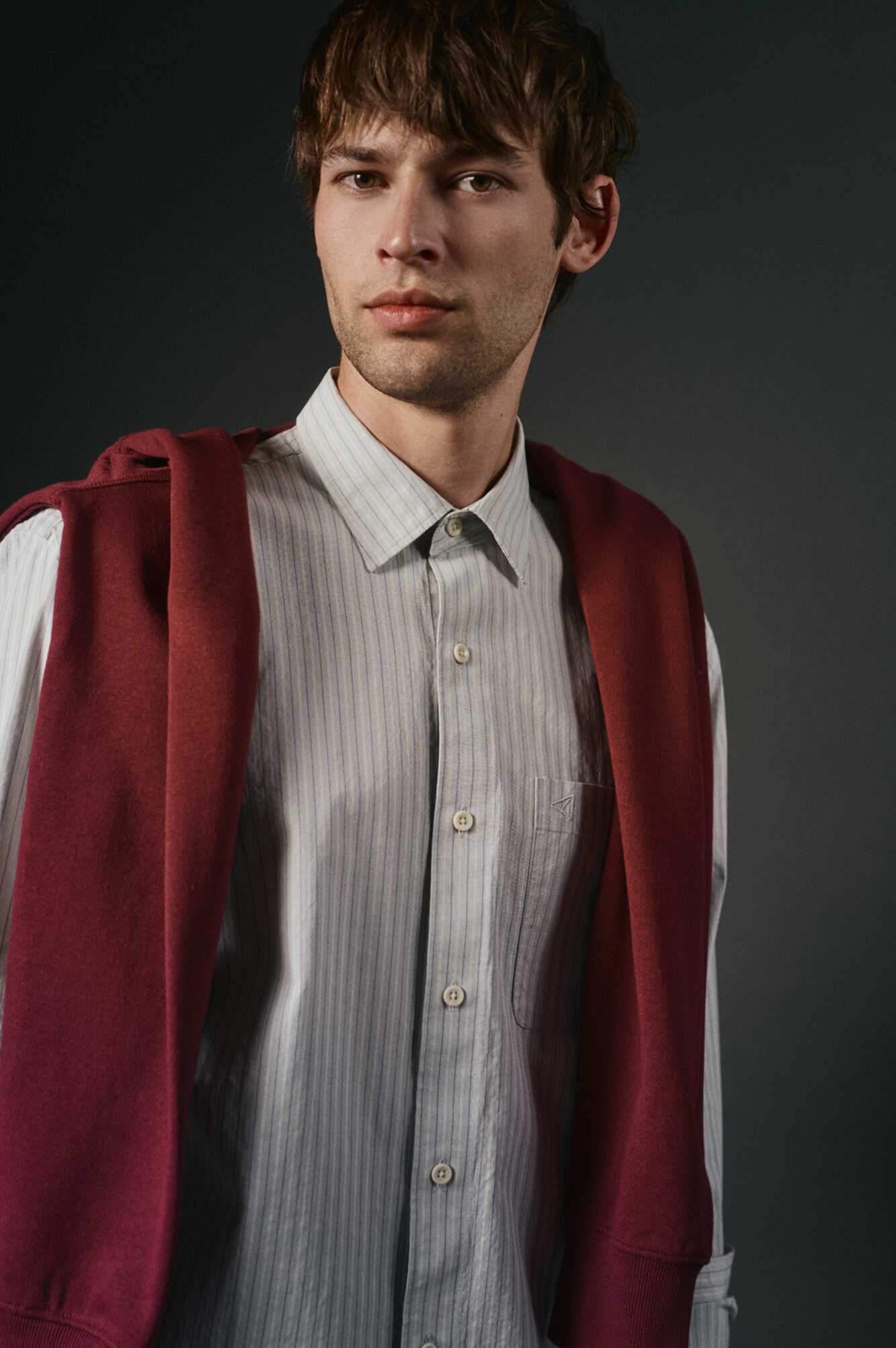 OOTO Camisa rayas estructura