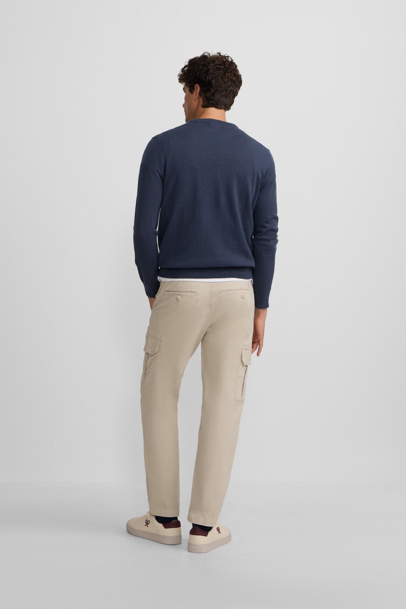 Silbon Camisola cl&aacute;ssico de gola redonda Azul