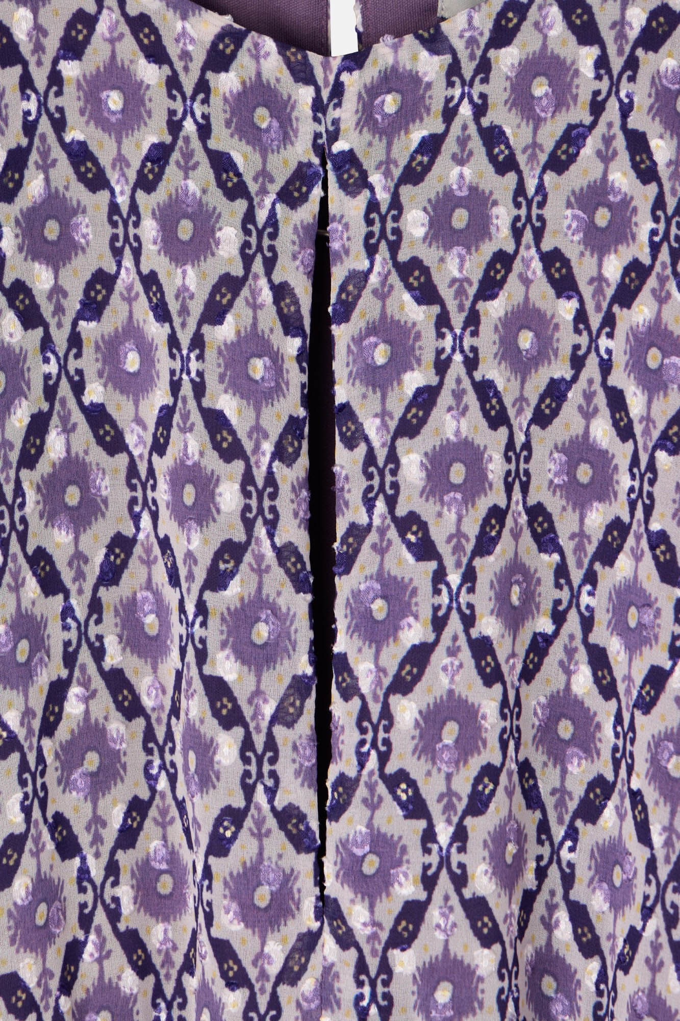 Silbon Vestido longo estampado franzido Granada