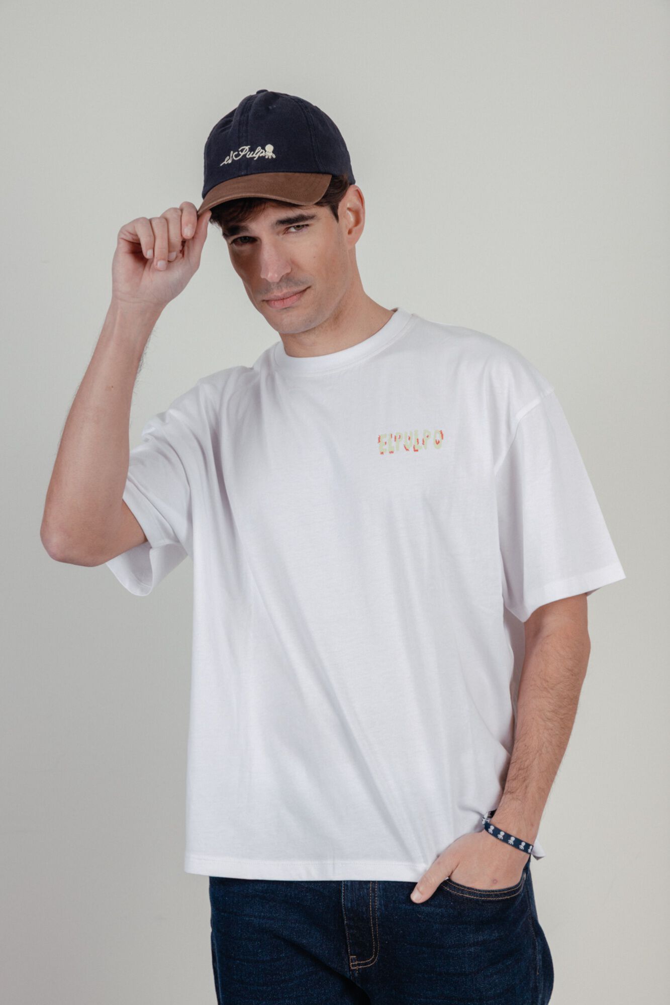 elPulpo T-shirt manga curta Branco