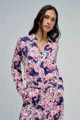 Salsa Jeans Satin-finish printed shirt Multicolour