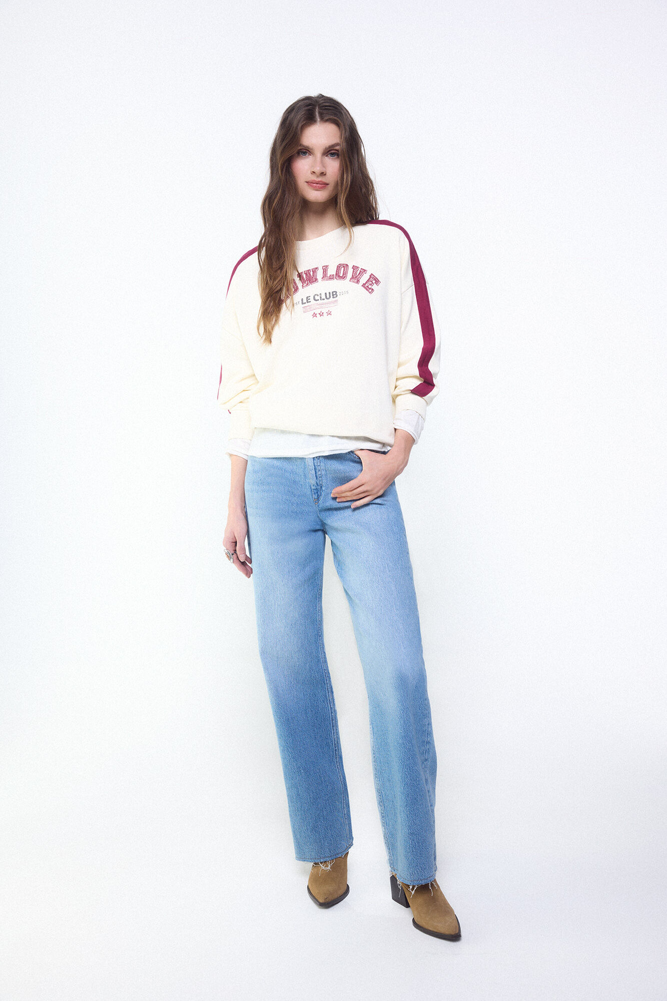 Slowlove Sudadera slowlove oversize Branco