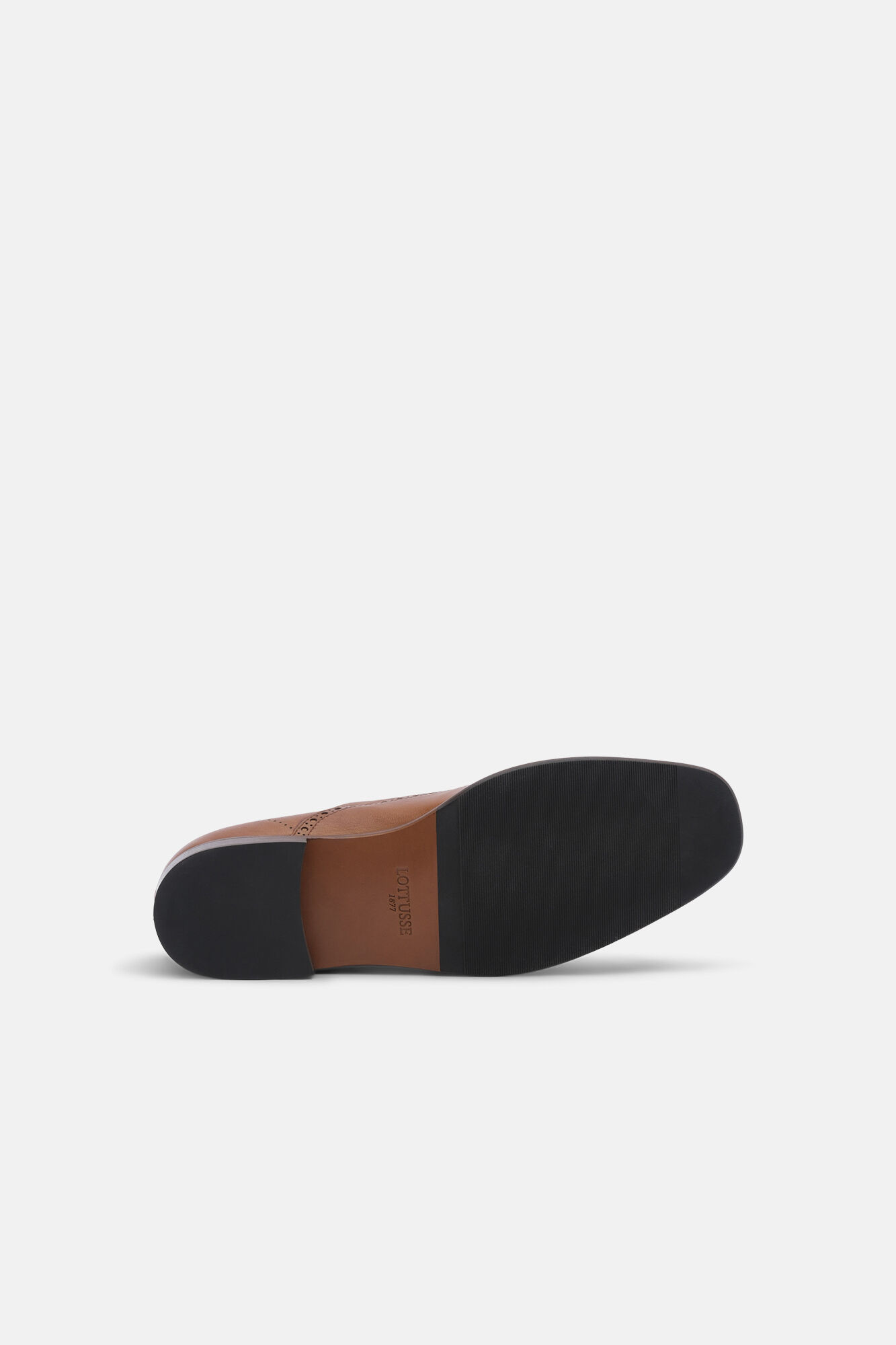 Lottusse Brown Cow Leather Oxfords Camel