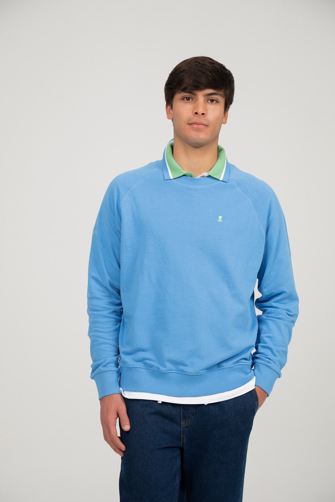 elPulpo Sweatshirt b&aacute;sica Azul