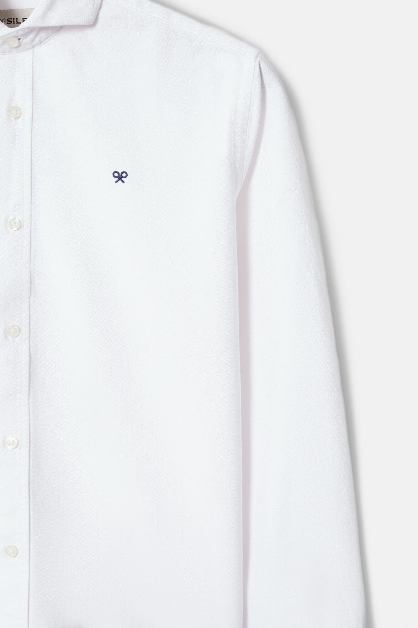 Silbon Camisa sport oxford cutaway Blanco