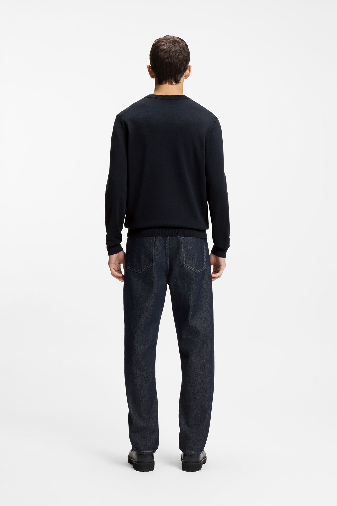 HUGO Jersey manga larga corte slim