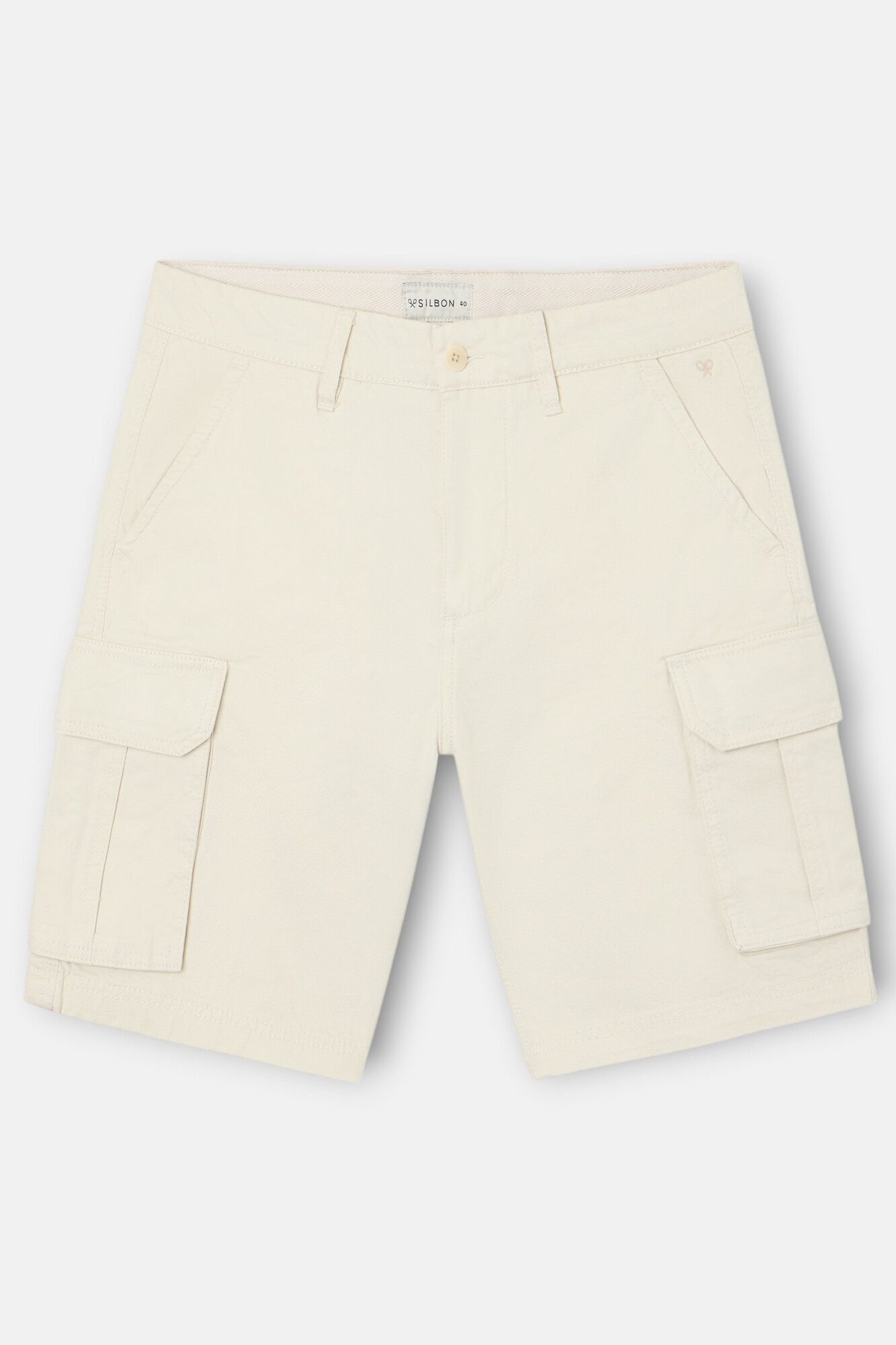 Silbon Bermuda cargo Ecru