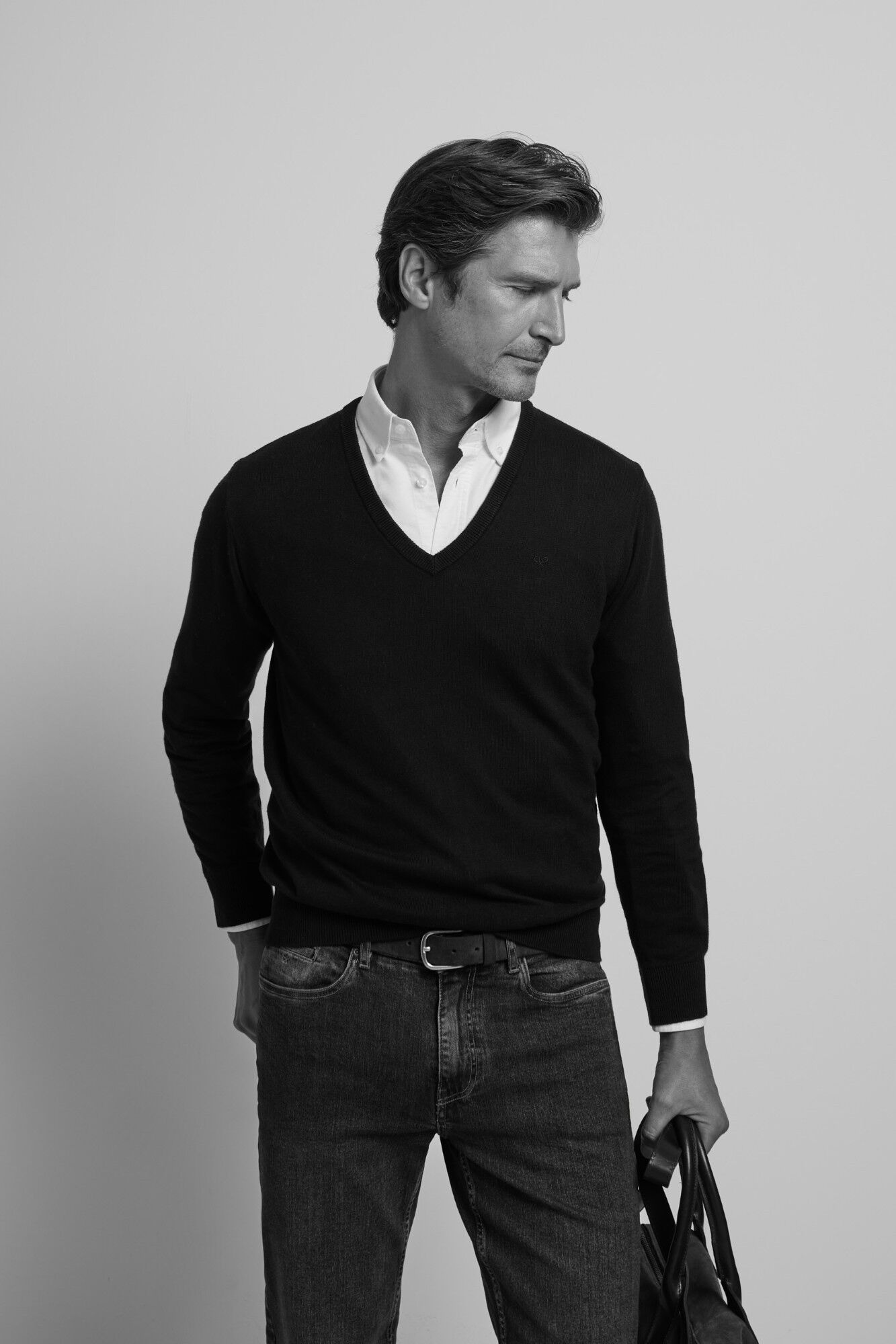 Silbon Camisola retr&ocirc; com gola em V