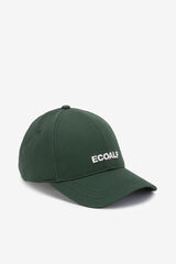 Cortefiel Gorra algodón orgánico 100% Verde