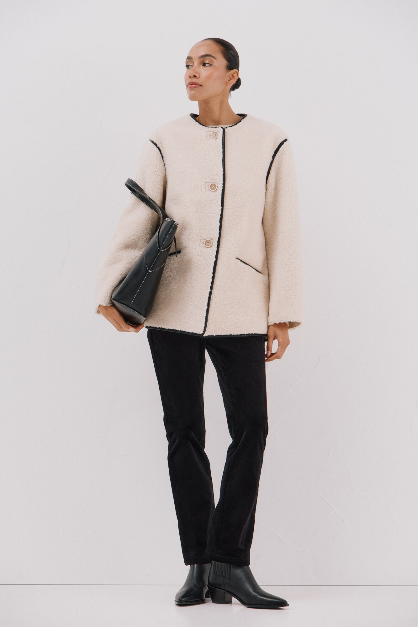 Cortefiel Chaquet&oacute;n efecto doble faz vivos