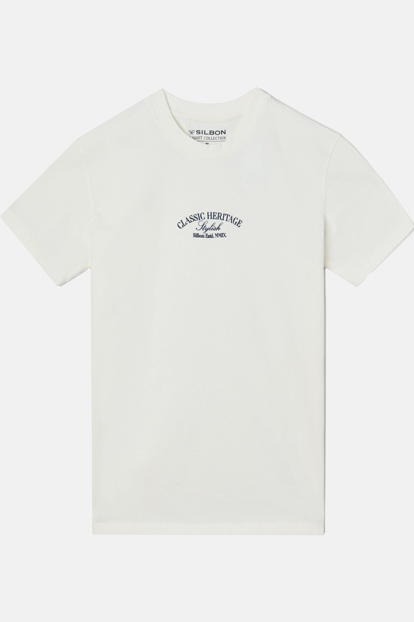 Silbon Camiseta special fit classic heritage Beige