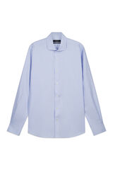 Cortefiel Easy iron houndstooth dress shirt Blue